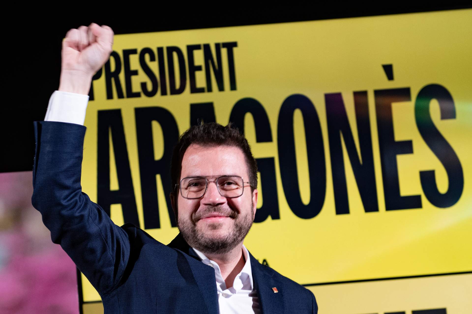 El presidente de la Generalitat y candidato de ERC a la reelección, Pere Aragonès.