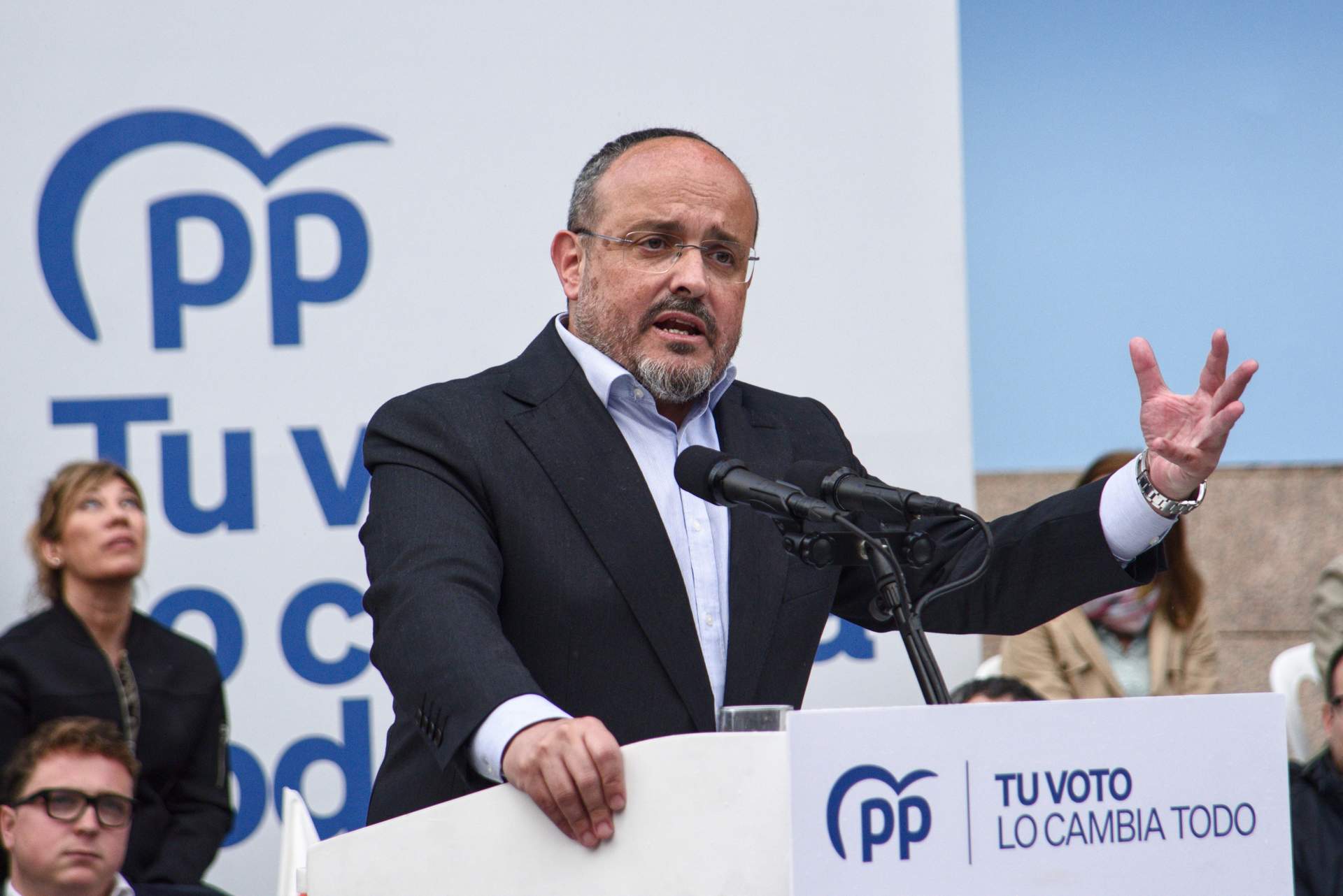 El candidato del PP para las elecciones catalanas, Alejandro Fernández.